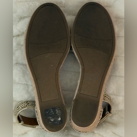 Franco Sarto Clemens Espadrille Wedge Sandals Women’s Size 9.5M - EUC - Picture 5 of 6